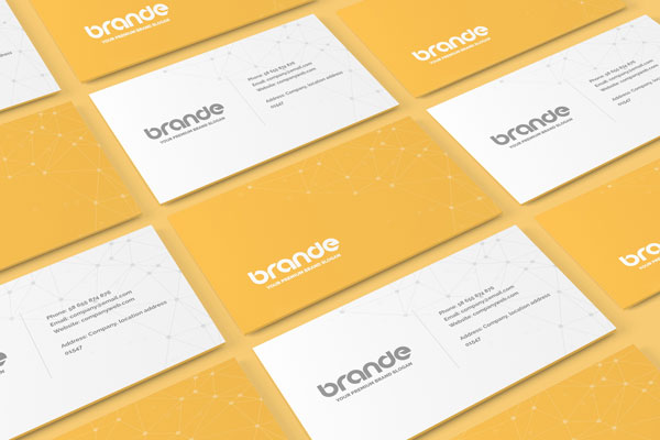 3 Showcases of Business Card Mockup