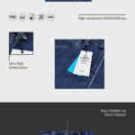 3 Showcases of Hang Tag Mockup