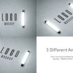3 Showcases of Logo Mockup with Lights