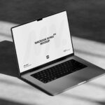3 Showcases of MacBook Pro Mockup with Shadows