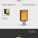 3 Showcases of Outdoor Street Advertising Billboard Mockup