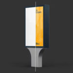 3 Showcases of Outdoor Street Advertising Billboard Mockup