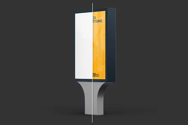 3 Showcases of Outdoor Street Advertising Billboard Mockup