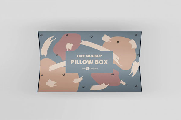 3 Showcases of Pillow Box Mockup