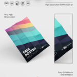 3 Showcases of Poster Mockup
