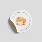 3 Showcases of Round Sticker Mockup