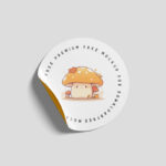 3 Showcases of Round Sticker Mockup