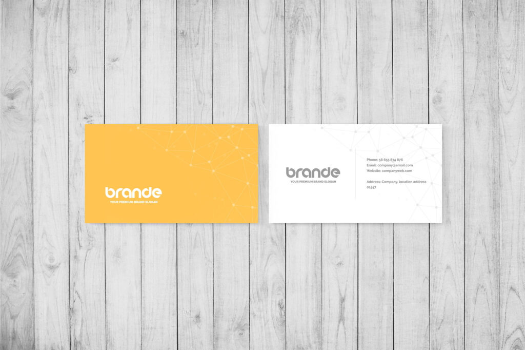 3 Showcases of Simple Business Card Mockup