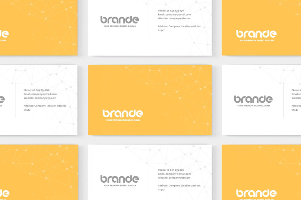 3 Showcases of Simple Business Card Mockup
