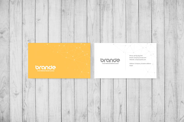 3 Showcases of Simple Business Card Mockup