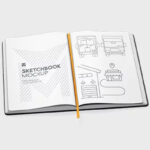 3 Showcases of Sketchbook Mockup