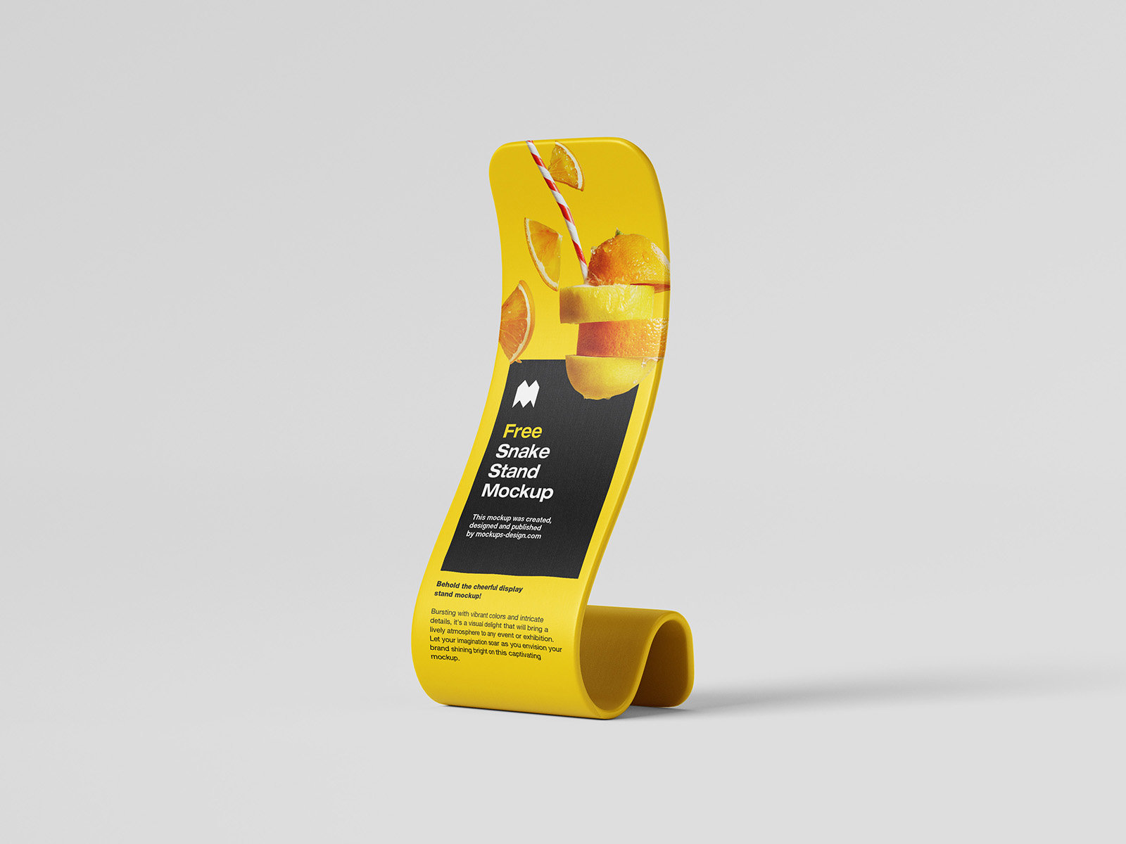 3 Showcases of Snake Display Stand Mockup FREE PSD