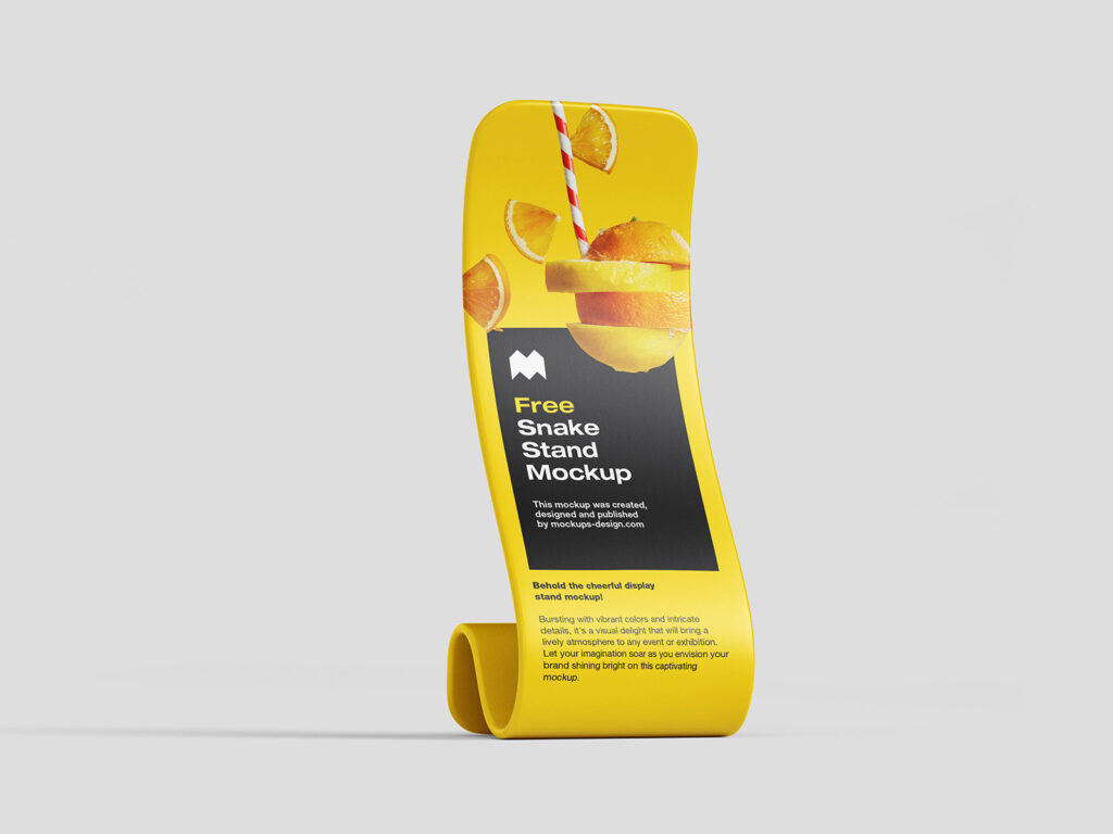 3 Showcases of Snake Display Stand Mockup mockup preview