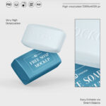 3 Showcases of Soap Mockup