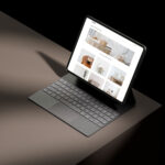 3 Showcases of Tablet Mockup on Dark Background