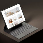 3 Showcases of Tablet Mockup on Dark Background