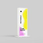 3 Showcases of Tall Rectangle Stand Mockup