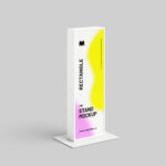 3 Showcases of Tall Rectangle Stand Mockup