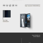 3 Showcases of Tri Fold Brochure Mockup