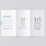 3 Showcases of Trifold Brochure Mockup