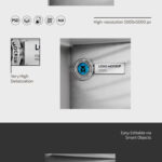 3 Sights of 3D Logo Mockup
