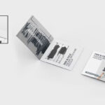 3 Sights of Bi Fold Square Brochure Mockup mockup preview