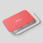 3 Sights of Clean Round Corner Business Card Mockup