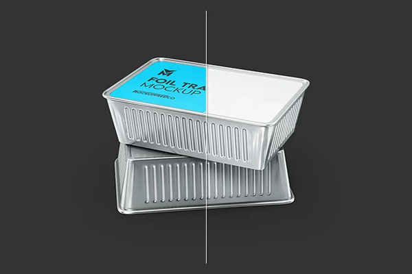 3 Sights of Foil Tray Mockup mockup preview