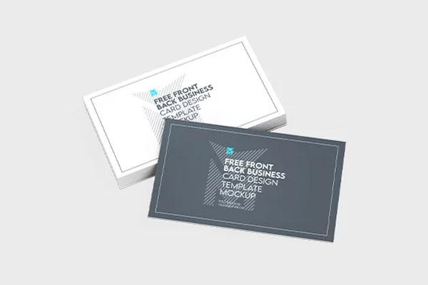 3 Sights of Front Back Business Card Mockup mockup preview