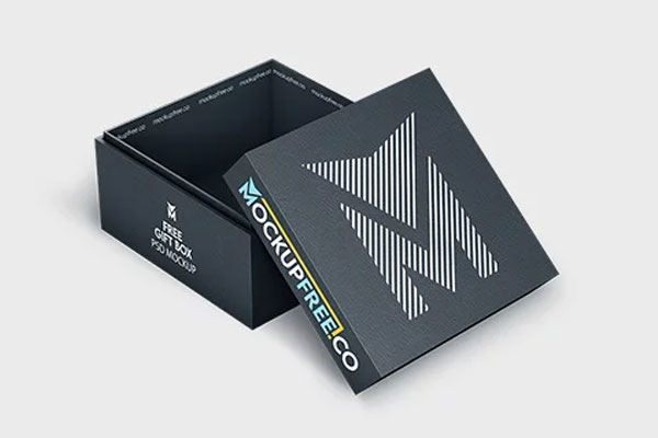 3 Sights of Gift Box Mockup