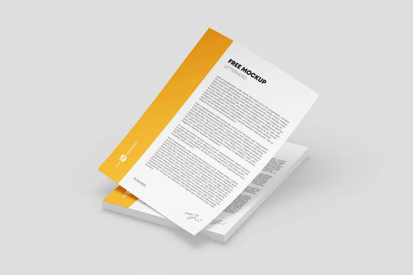 3 Sights of Letterhead Mockup