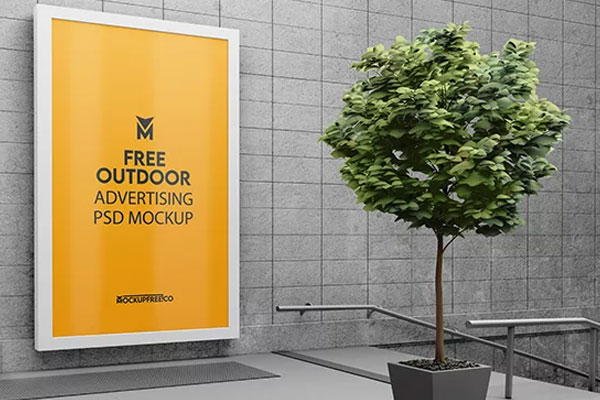 3 Sights of Outdoor Advertising Billboard Mockup