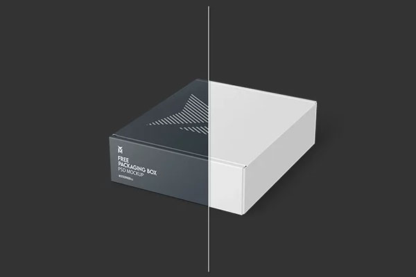 3 Sights of Packaging Box Mockup