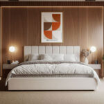 3 Sights of Poster Mockup in Elegant Bedroom