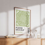 3 Sights of Poster Mockup with Shadow Overlays