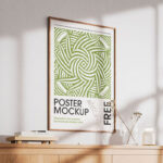 3 Sights of Poster Mockup with Shadow Overlays