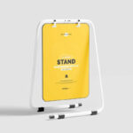 3 Sights of S Form Banner Stand Mockup mockup preview