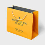 3 Sights of Square Shopping Bag Mockup mockup preview