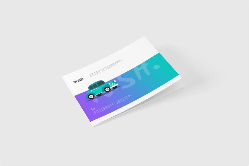 3 Sights of US Letter Landscape Magazine Mockup