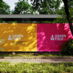 3 Sights of Wall Fence Banner Mockup
