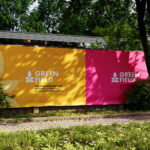 3 Sights of Wall Fence Banner Mockup