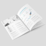 3 Views of A4 Magazine Mockup mockup preview