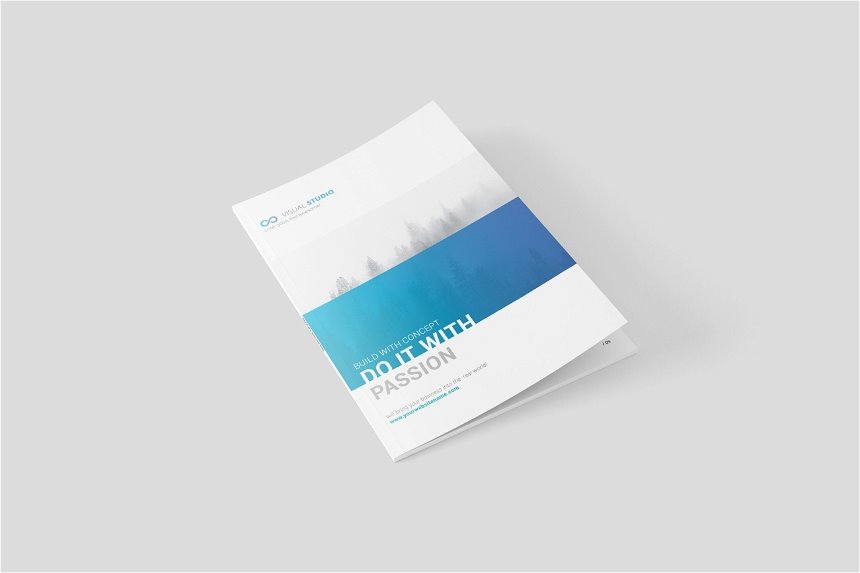 3 Views of A4 Magazine Mockup mockup preview