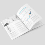 3 Views of A4 Magazine Mockup mockup preview