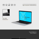 3 Views of Apple MacBook Air M1 Mockup