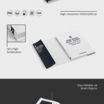 3 Views of Book Dust Jacket Mockup