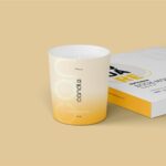 3 Views of Candle Glass Packaging Mockup