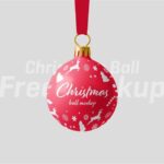 3 Views of Christmas Ball Mockup