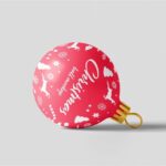 3 Views of Christmas Ball Mockup