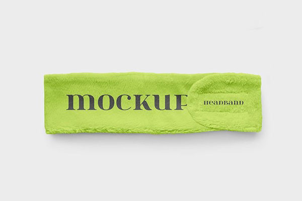 3 Views of Cosmetic Headband Mockup